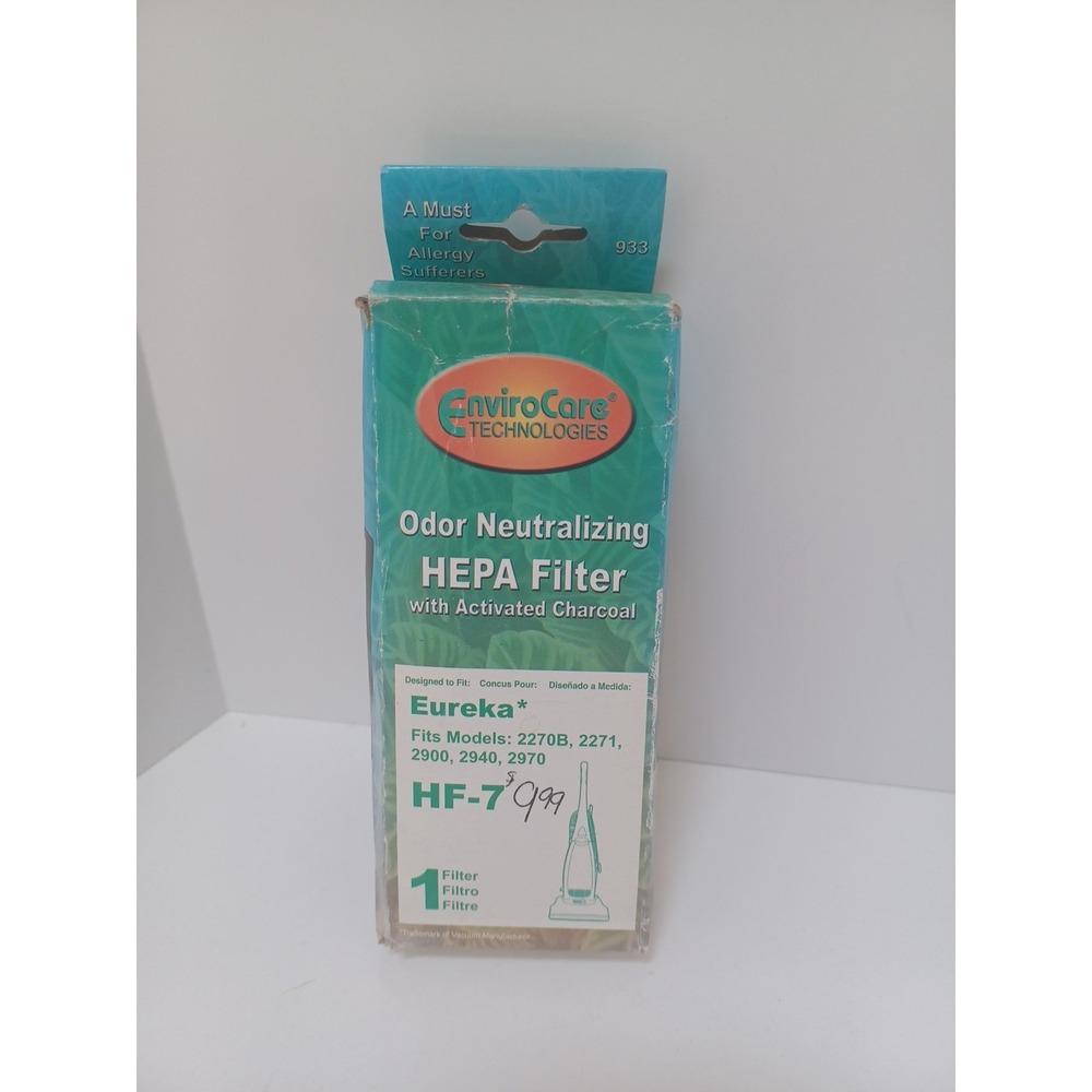 Envirocare Odor Neutralizing HEPA Filter 933 Eureka HF-7‎ 1 Filter
